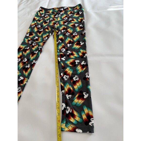 LuLaRoe Disney Mickey Mouse Leggings Tall & Curvy TC XL Rainbow NWOT - Picture 3 of 6